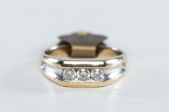 10ct gold and diamond ring by Michael Hill. Size T1:2